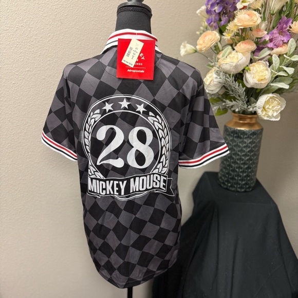NWT Disney Mickey Mouse #28 Aeropostale Jersey Tee Size S - Picture 5 of 9